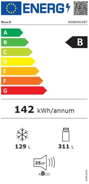 Хладилник с фризер Bosch KGN49OXBT